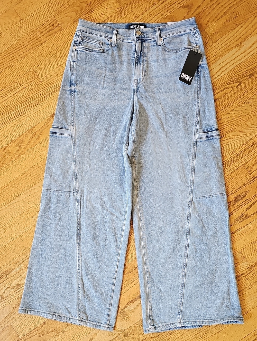 DKNY Wide Leg Cargo Union Square Jeans
